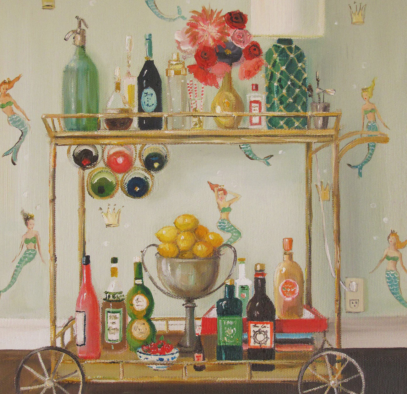 Janet Hill Studio Print Titled Barmaids
