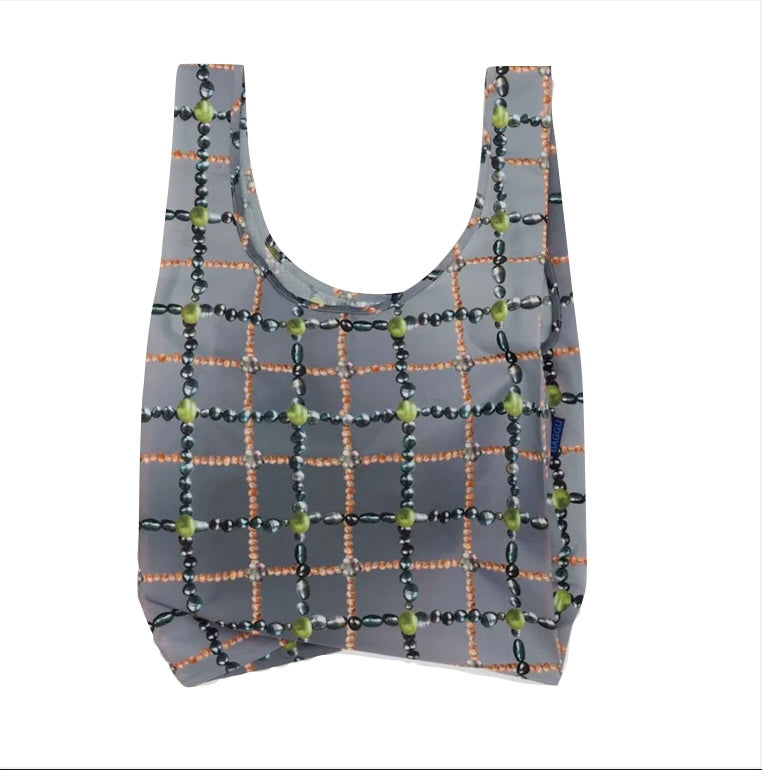 Standard Baggu in Beaded Plaid pattern