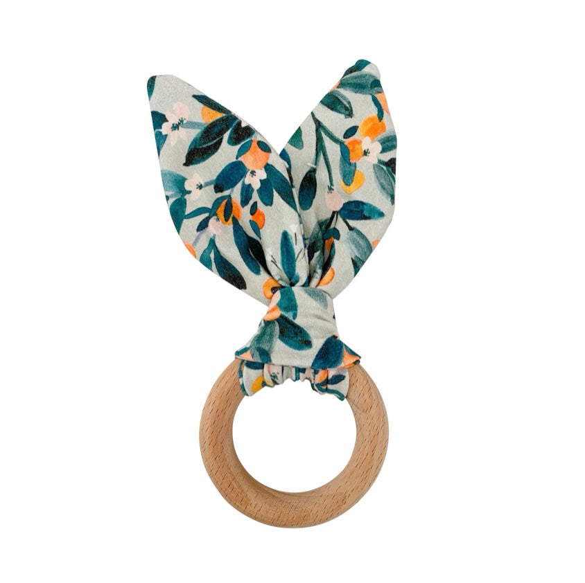 Chewable Charm Bunny Teether in Citrus