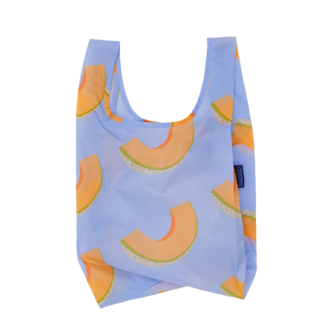 Baby Baggu in Cantaloupe Blue Print