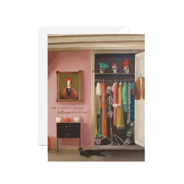 Halloween themed greeting card