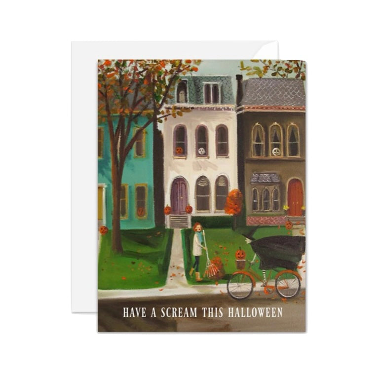 Halloween themed greeting card