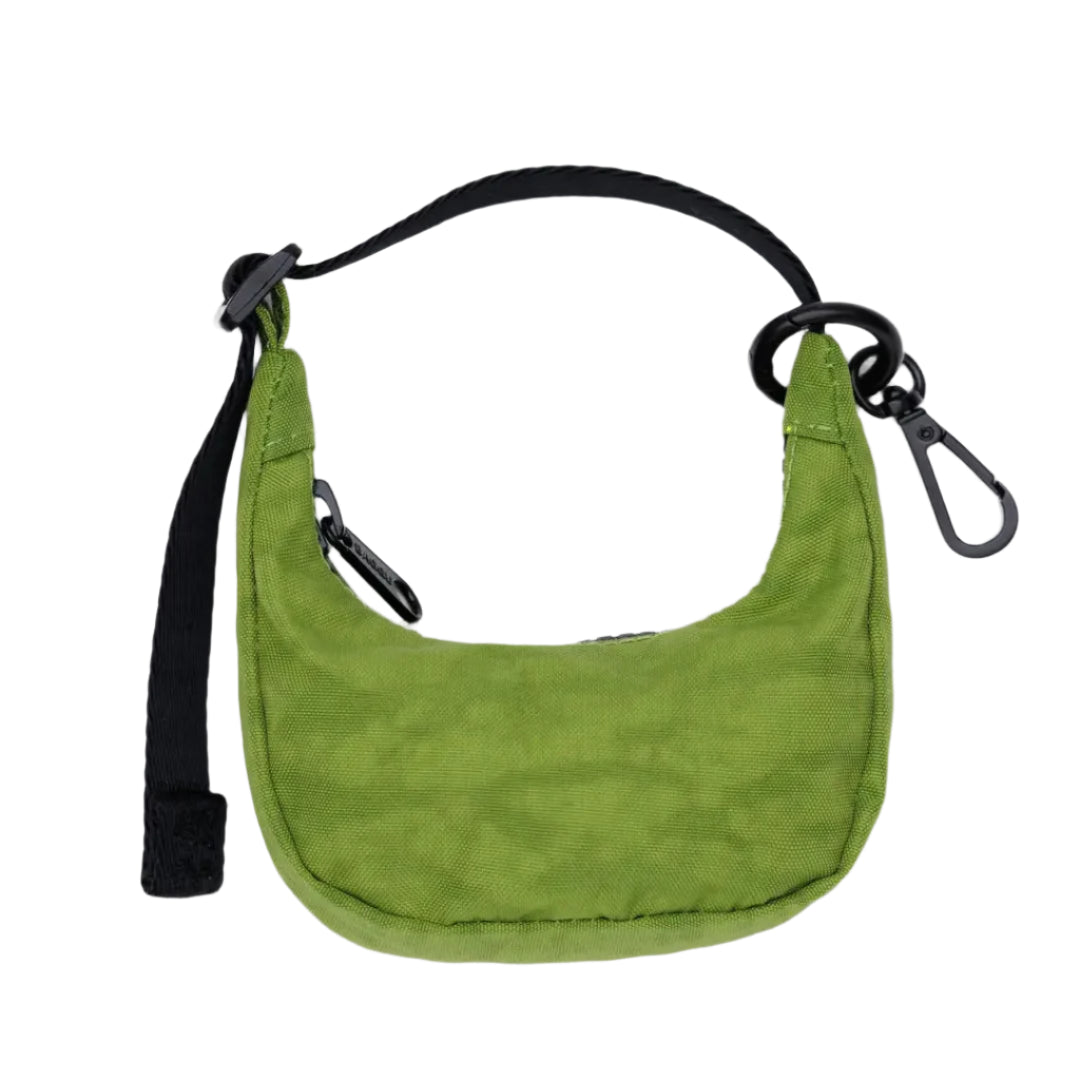 Crescent Bag Charm in Green Juice