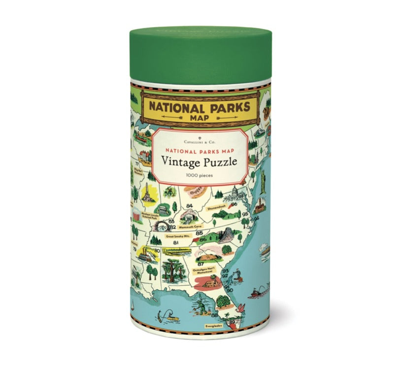 NATIONAL PARKS MAP PUZZLE (1000 PIECE)