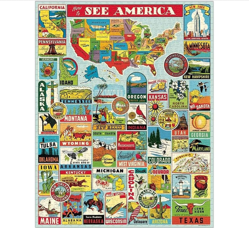 SEE AMERICA PUZZLE (1000 PIECE)