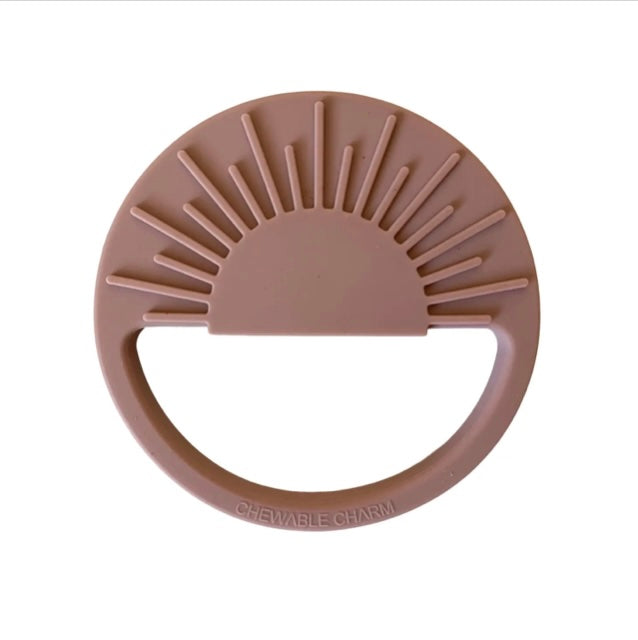 Chewable Charm Teether in Rose
