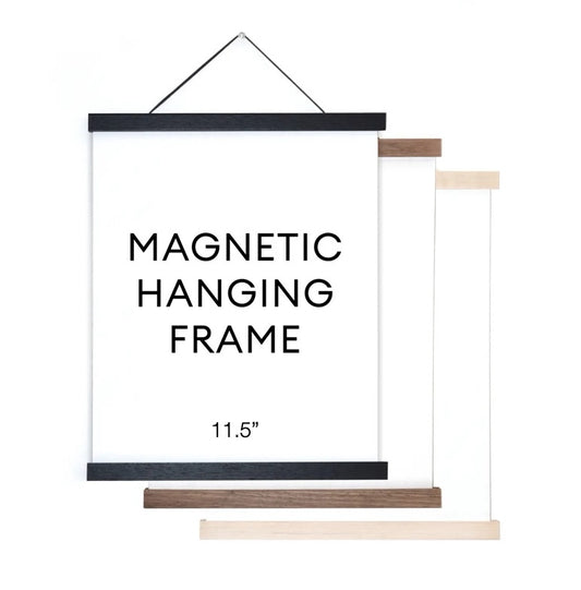 MAGNETIC WOOD HANGING POSTER FRAME - 11.5"