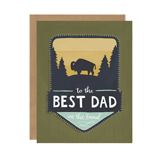 Best Dad Patch Card