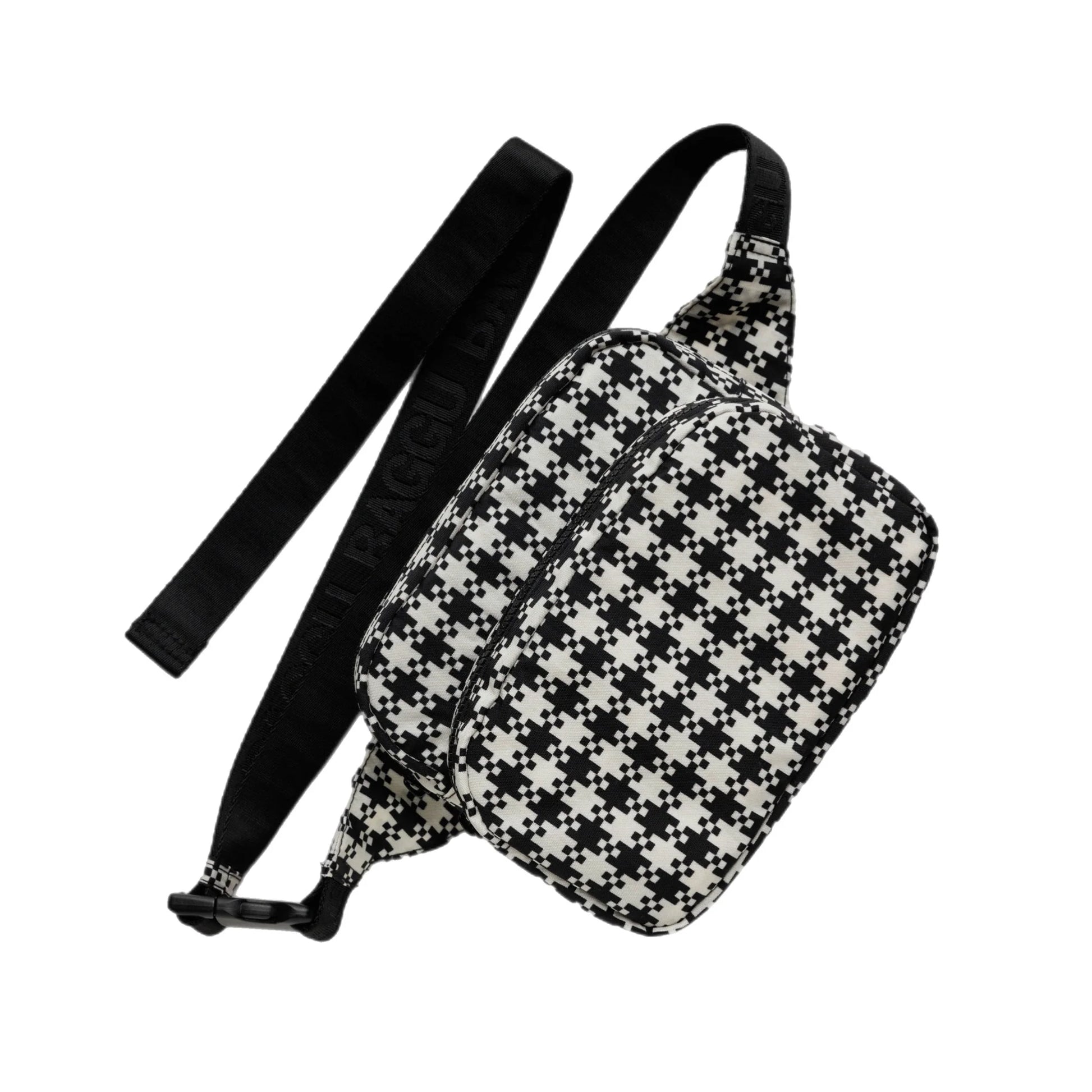 Baggu Fanny Pack in Black and White Pixel