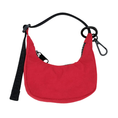 Crescent Bag Charm in Candy Apple