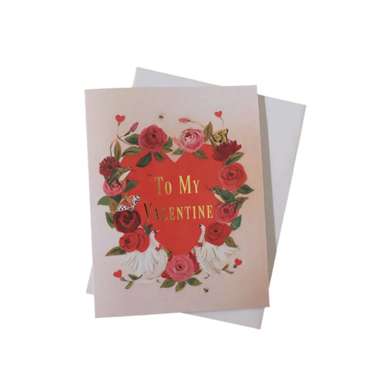 Janet Hill To My Valentine Card