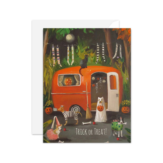 Halloween themed greeting card
