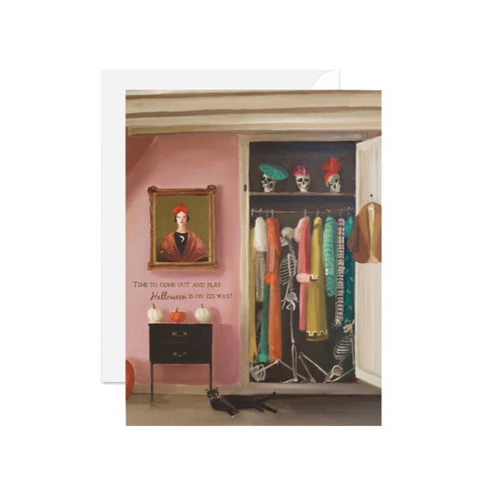 Halloween themed greeting card