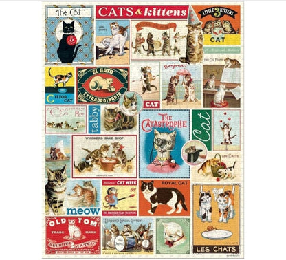 VINTAGE CAT PUZZLE  (1000 PIECE)