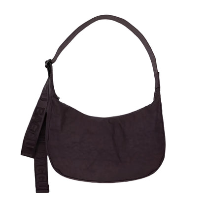 Medium Crescent Bag in Chocolate Plum
