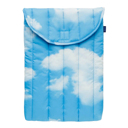 Puffy Laptop Case in Clouds