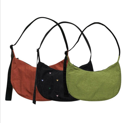 MEDIUM NYLON CRESCENT BAG