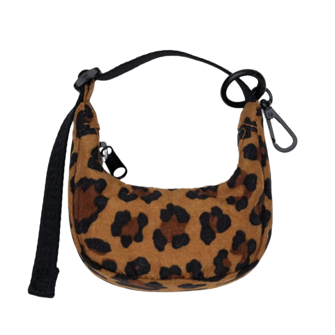 Crescent Bag Charm in Leopard