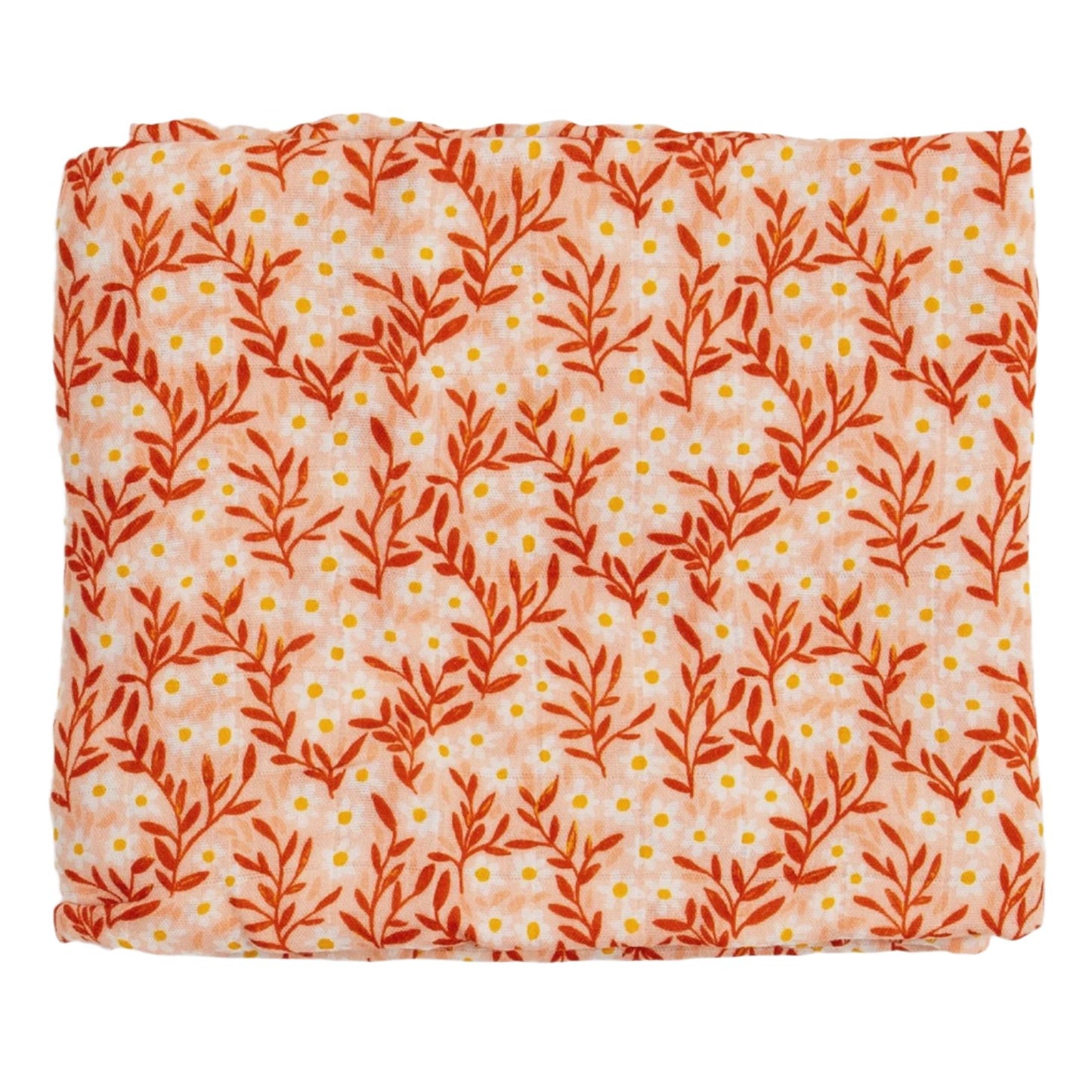 One Canoe Two Pink Daisy Baby Swaddle Blanket
