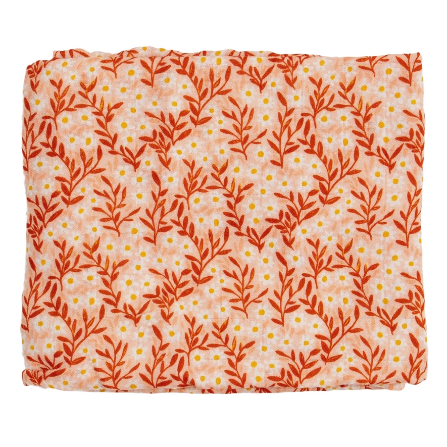 One Canoe Two Pink Daisy Baby Swaddle Blanket
