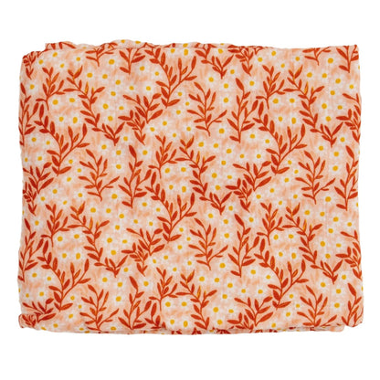 One Canoe Two Pink Daisy Baby Swaddle Blanket