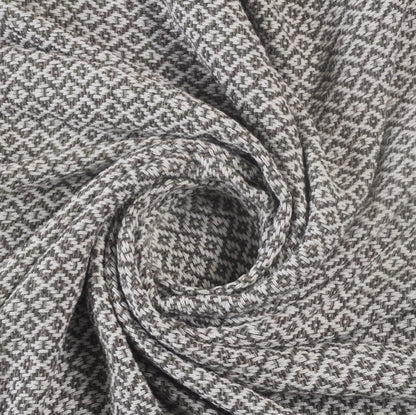 LR Home Diamond Fringe Throw Blanket in Gray and Ivory