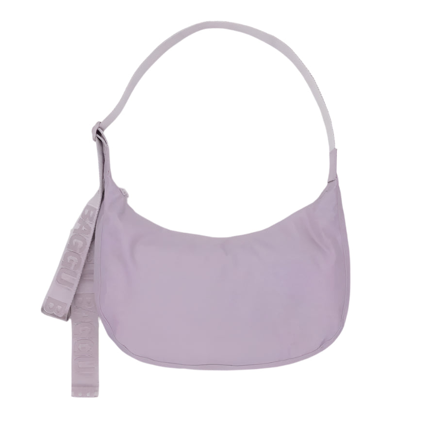 Medium Crescent Bag in Dusty Pink