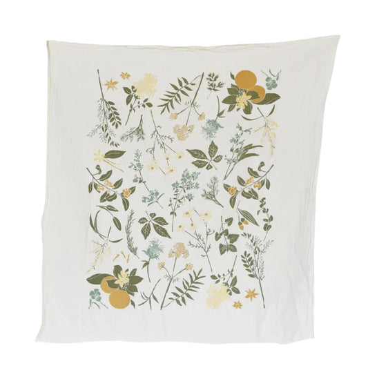 June and December's Herbal Tea Garden Towel