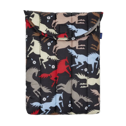 Puffy Laptop Case in Horse Cut Outs