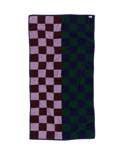 Baggu Bath Towel in Jewel Check 