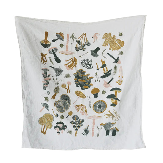 June and December's Mosses and Mushrooms Kitchen Towel