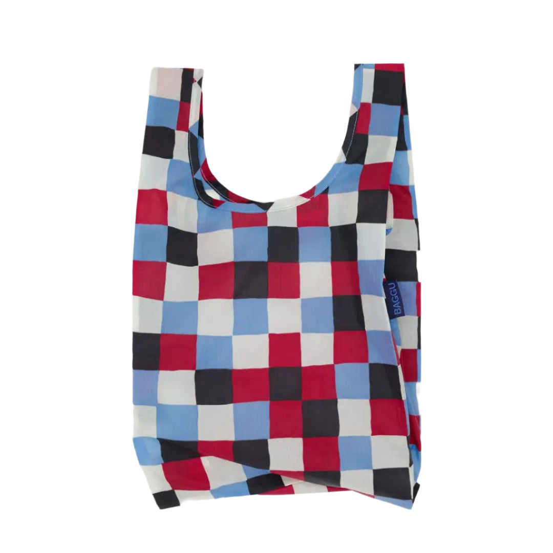 Baby Baggu in Painted Check Print