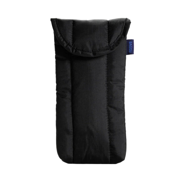 Puffy glasses sleeve in Black