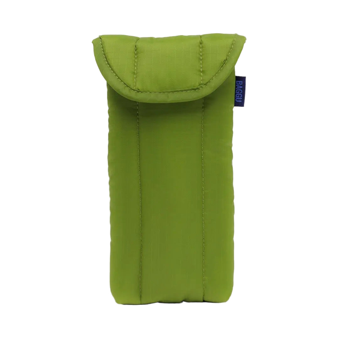 Puffy glasses sleeve in Green Juice