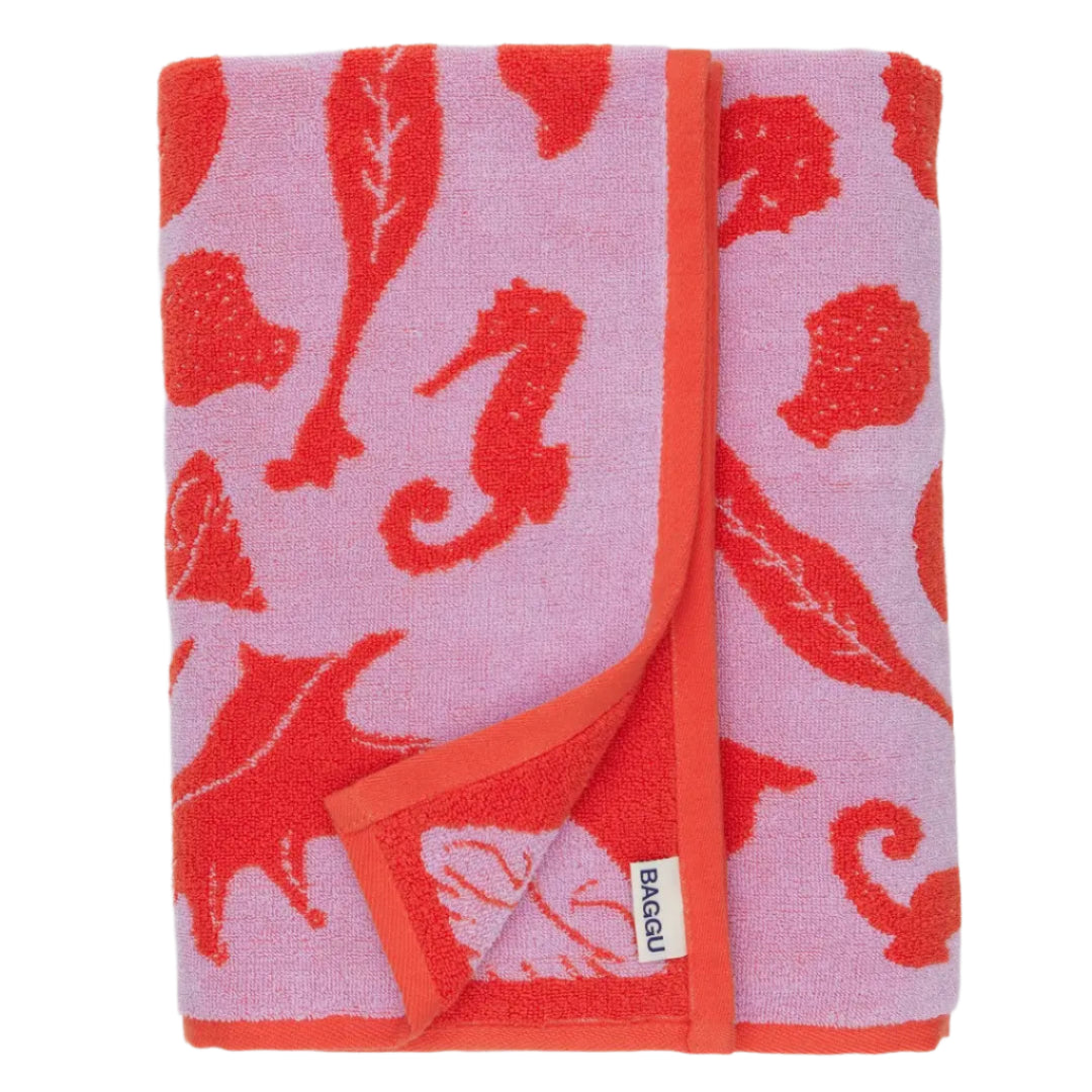 Baggu Bath Towel in Sea Shell