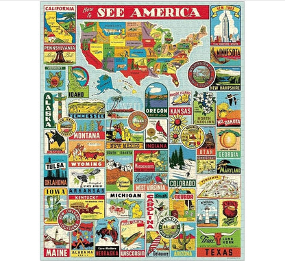 SEE AMERICA PUZZLE (1000 PIECE)
