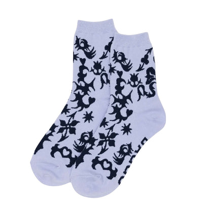 Crew Socks in Western Cut Outs Pattern