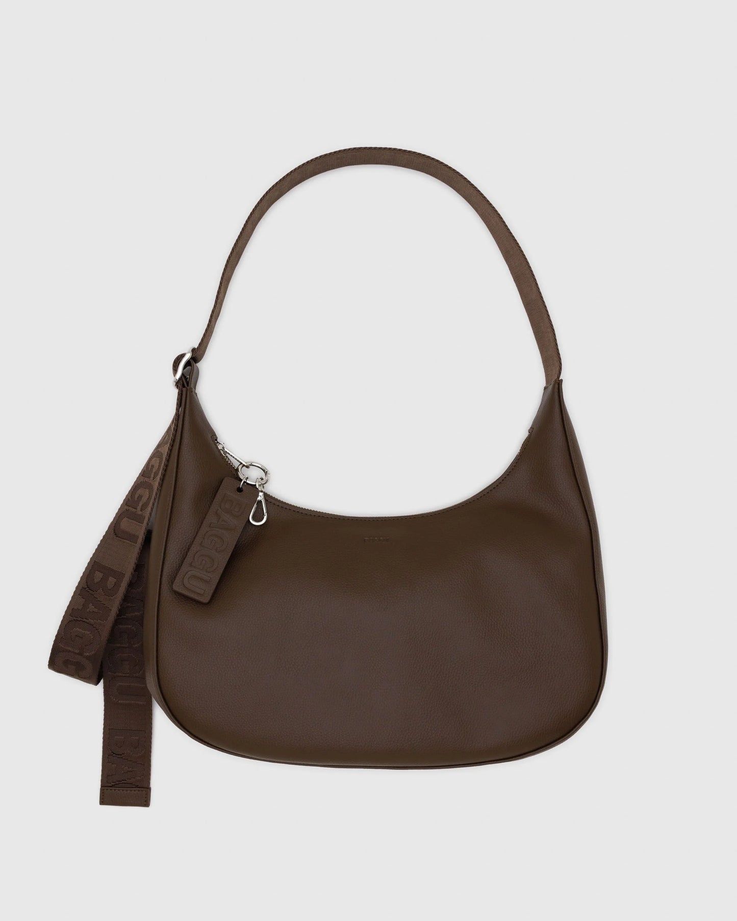 MEDIUM RECYCLED LEATHER CRESCENT BAG